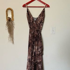 Sexy wrap style Maxi dress